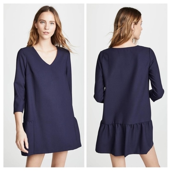 Hatch Maternity The Heidi Dress Navy Blue Small - Picture 2 of 9